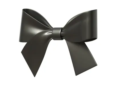 Christmas Bow Ribbon 82 Low-poly 3D model