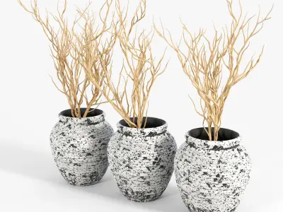 Axl Cement Pot 2 3D model