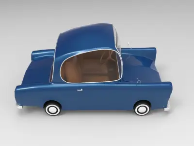 Cartoon Car Low-poly 3D model