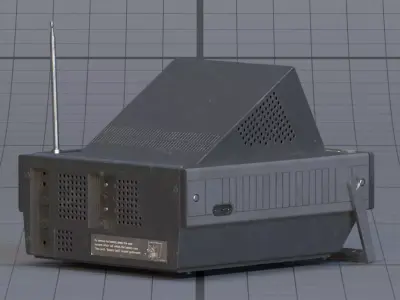 Old-fashioned TV 3D model