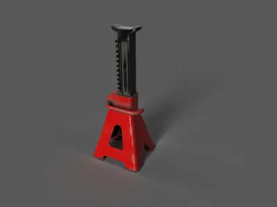 Jack Stand Low-poly 3D model