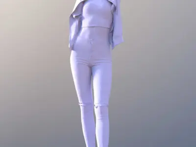 Myriam 10023 - Sport Girl Low-poly 3D model