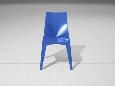 Karim Rashid Poly Chair UE4 Low-poly 3D model