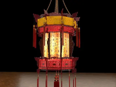 Chinese palace lantern   3D model shop