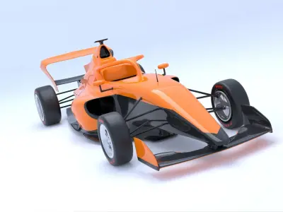F1 Academy Low-poly 3D model