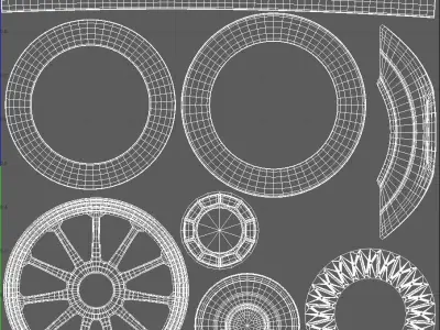 McLaren wheels tire 3D model