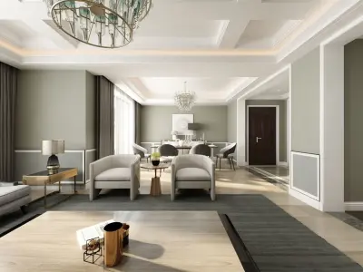  Living room  Interior 3D model