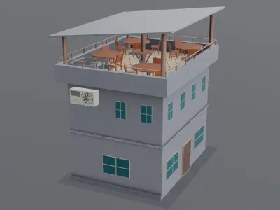 Free House Free low-poly 3D model
