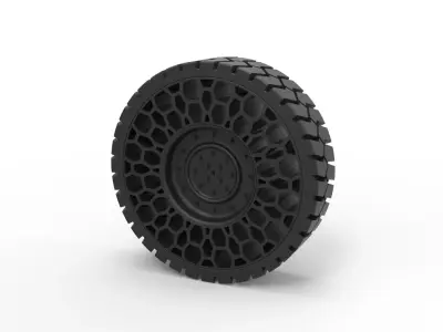 Twheel for Hammer H1 3D print model