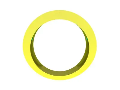 Luxury Double Row Baguette Band Ring for Men 4843 3D print model