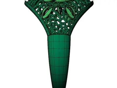 Floral ring 3D print model