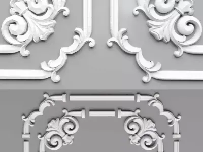 3decor decorative ornate moldings - decorative ornate moldings 3D print model
