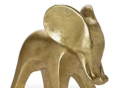 Dwell Studio Elephant Gold Objet 3D model