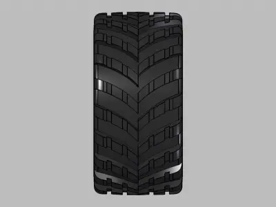 RC 1-10 Off-Road truck wheel  3D model
