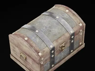 Mystic Treasure Chest Low-poly 3D model