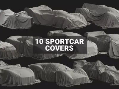 Sportcar Cover Collection 3D model