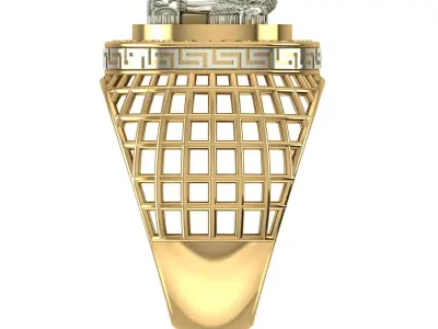 Ashok Stambh gants ring Ring 3D print model Free 3D print model