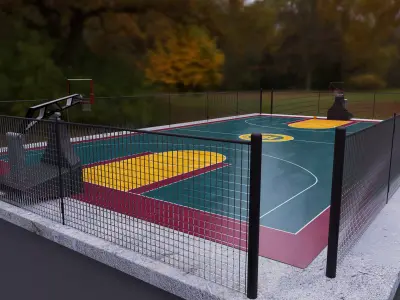 BasketBall Court 3D model
