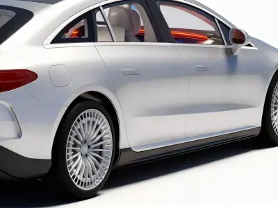 High-Detail Mercedes Benz EQS 3D model