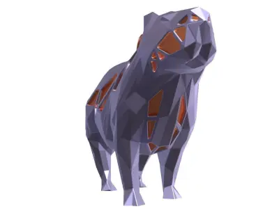 Animal Charm Capybara Pose Pendant 3D print model