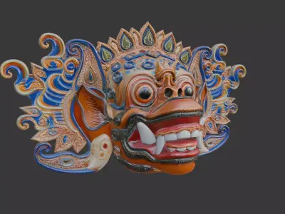 Balinese Mask Indonesia 3D model