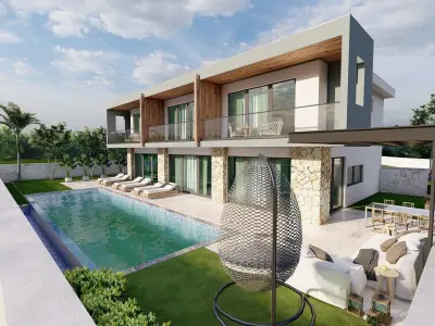 Luxury Villa inddor and outdoor pool 3D model