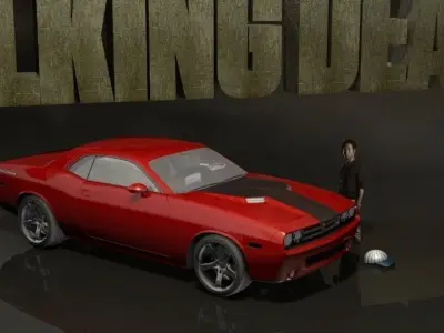 Walking Dead Glen Set 3D model