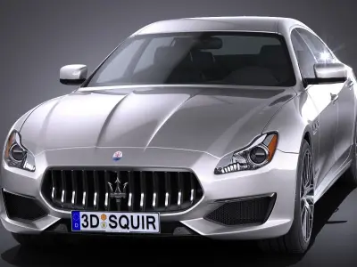 Maserati Quattroporte 2017 3D model
