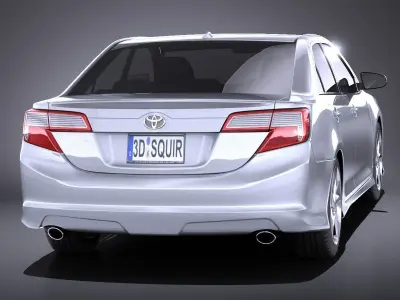 Toyota Camry SE 2013 USA VRAY 3D model