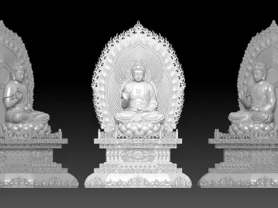 Amitabha Buddha 3D print model
