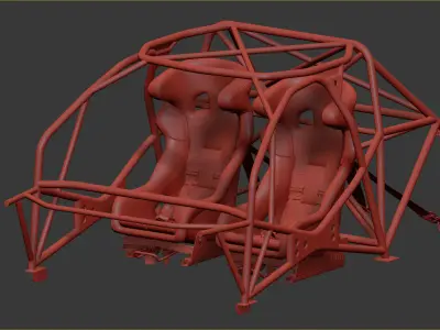 RECARO Pro Racer SPG HANS 3D model