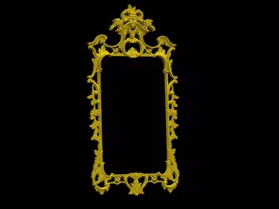 Mirror George III Chippendale  doll house scale 1-12 1-6 3D print model