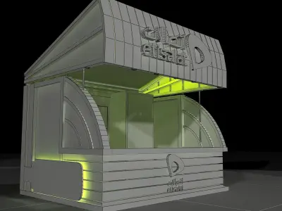 Booth Exhibition Stand a213 3D model