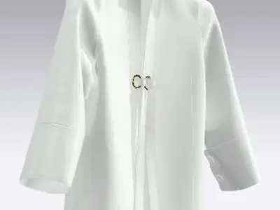 Woman luxury satin blouse 3D model