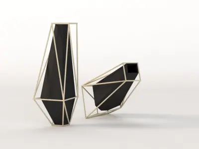 Union Suiza Vases Centerpiece Table Decoration Items 3D model