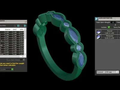 ring code 185 3D print model