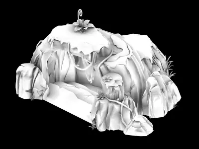 Stone Yunmengze - Cave 21 3D model