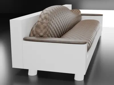 Modern Luxury Sofa - High-Quality 3D Model 3D model
