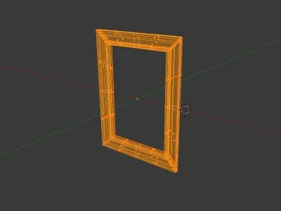 Wooden Frame Free 3D model