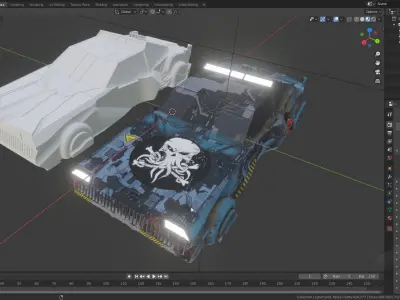 Cybercar prop car 3D model