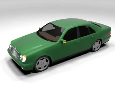 MERCEDES E CLASS LOWPOLY Low-poly 3D model