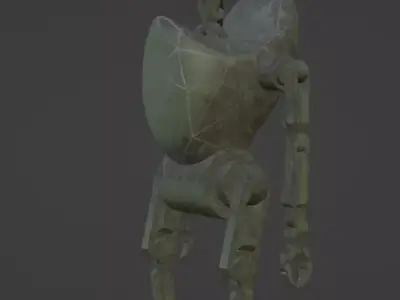 Robosnobo - Old Sad Robot Free 3D model