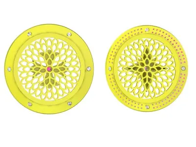 A4705 Luxury Diamond Women Pendant 3D print model