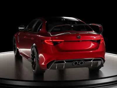 Alfa Romeo Giulia GTAm 3D model