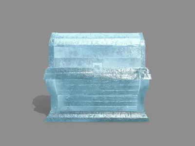 Chest ice box Low-poly 3D model