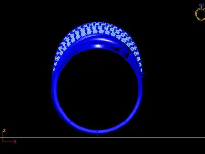 Women Ring 3D print model 13