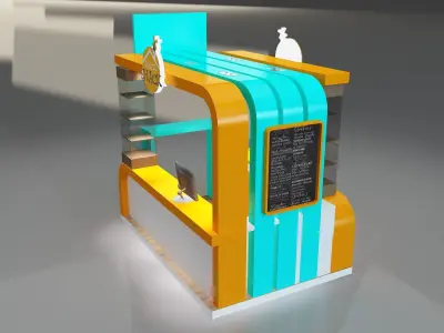 Booth Exhibition Stand a331c 3D model