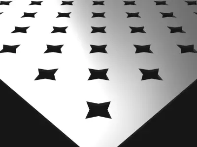 Perforated panel with 12 percent opening 25O08 3D model