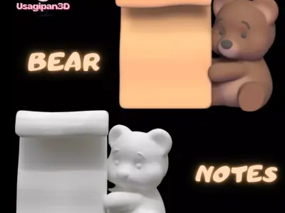 Bear Notes 3D print model