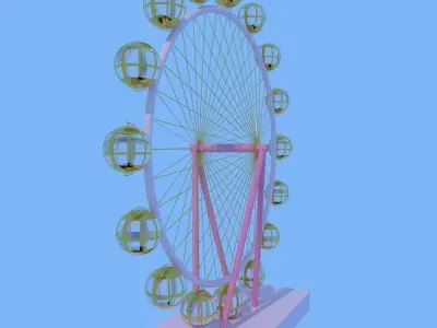 Ferris Wheel 3d model 3D model
